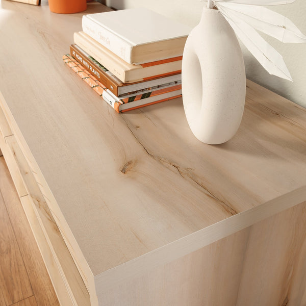 English Elm Dresser, Versatile Brown Finish With Six Drawers - Durable Engineered Wood For Organized Storage B356P367729