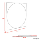 Mirror Mundip, With Sandblasting Borders, Square Shape