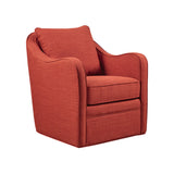 Madison Park Brianne Transitional Wide Seat Swivel Arm Chair MP103-1144 Orange