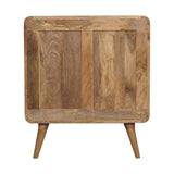 English Elm Solid Wood T-Bar Ridged Cabinet