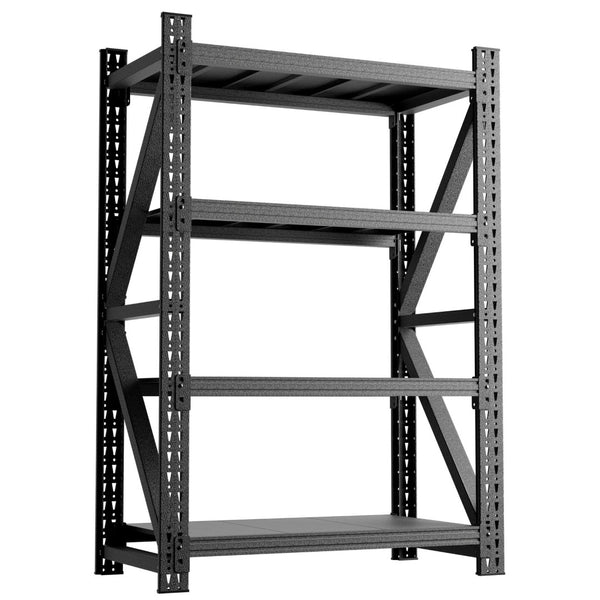 English Elm Heavy Steel Garage Shelving Unit Industrial Storage Rack 4000 Lb Welded Frame T2398P480396