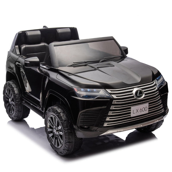 English Elm Licensed Lexus Lx600 24v Two Seater Kids Ride on Suv with Remote and Suspension Black W1578P339061