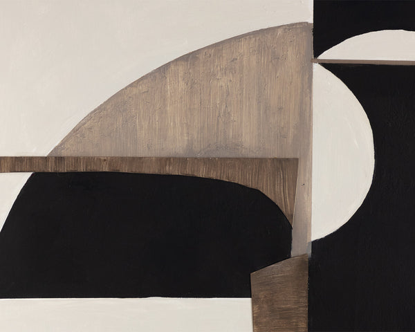 Sunpan Good Neighbours (Set Of 2) - Unique Hand-painted Art, 40" X 54" With Elegant Black Floater Frame Black Canvas A0401