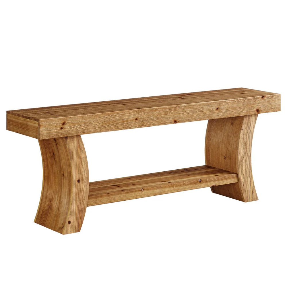 English Elm Sleek Wood Grain Console Table Geometric Base Slim Entryway Sofa Foyer Accent T3971P464217