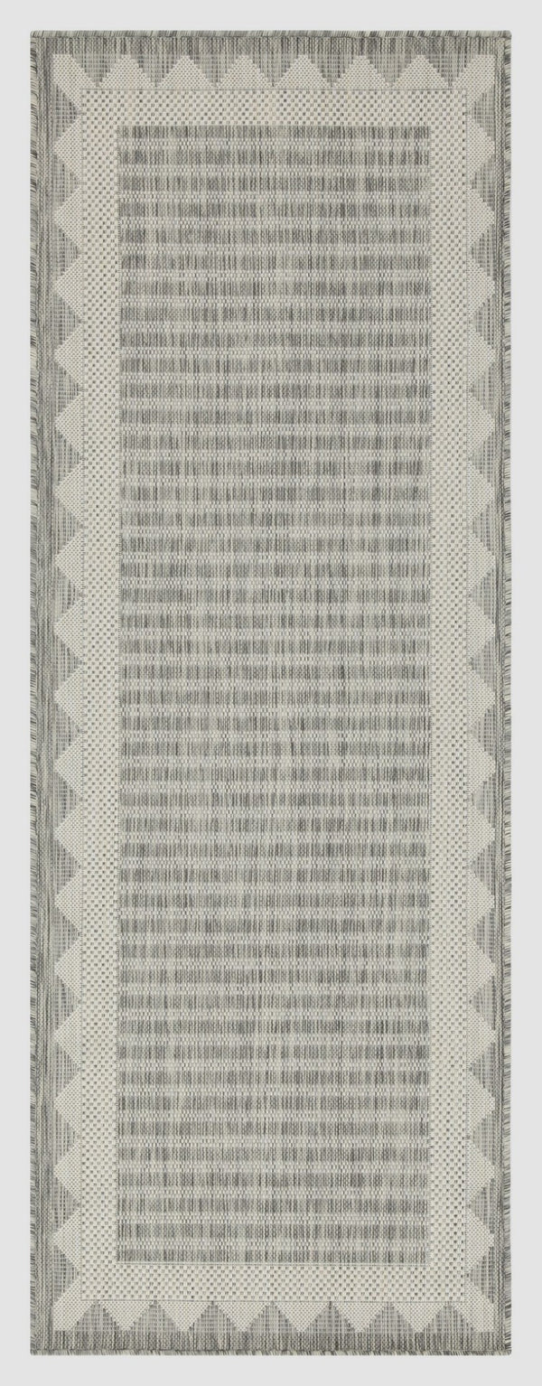 English Elm Sunshine Silver Indoor/Outdoor Area Rug - 5'3" X 7'3" | Durable, Low-Maintenance & Stylish Design B186P198896-GIGA