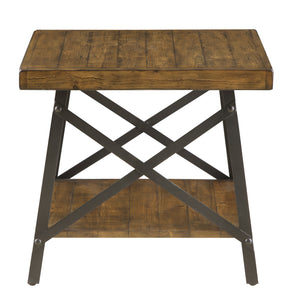 English Elm Wallace & Bay - Wallace & Bay  Douglas Brown End Table