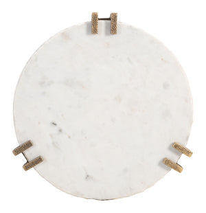 Zuo Modern Rench Side Table In White - Elegant Marble & Iron Design For Modern Living Rooms & Stylish Décor White Natural Marble,Iron 110592-zuo-modern