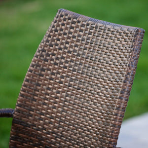 English Elm Christopher Knight Home® - Outdoor Wicker Chairs Brown Resin 54020 KD MP2 Set of 2 – Iron Frame, Weatherproof, Deep Seat Comfort N769P236896D