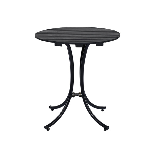 English Elm Christopher Knight Home® - 3 Piece Wicker Patio Set with Cloud-Like Cushions, Acacia Top Table, Rust-Resistant Steel Frame Beige+Black N780P209442B