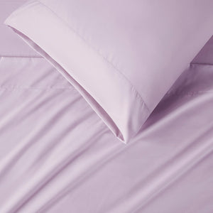JLA Home Intelligent Design - All Season Soft Touch Sheet Set — Ultra-Soft Microfiber, Wrinkle-Resistant, OEKO-TEX Certified Comfort Lavender ID20-2216