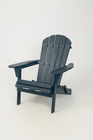 English Elm Wood Solid Hemlock Folding Adirondack Chair Uv Resistant Embossed Grain Outdoor Patio W1390P462290