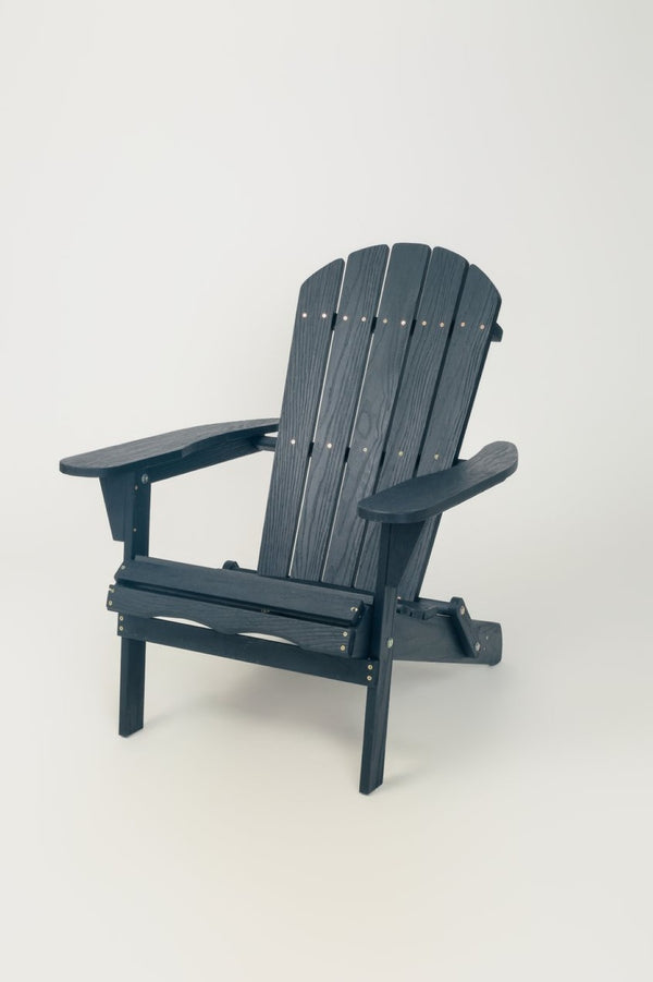 English Elm Wood Solid Hemlock Folding Adirondack Chair Uv Resistant Embossed Grain Outdoor Patio W1390P462290