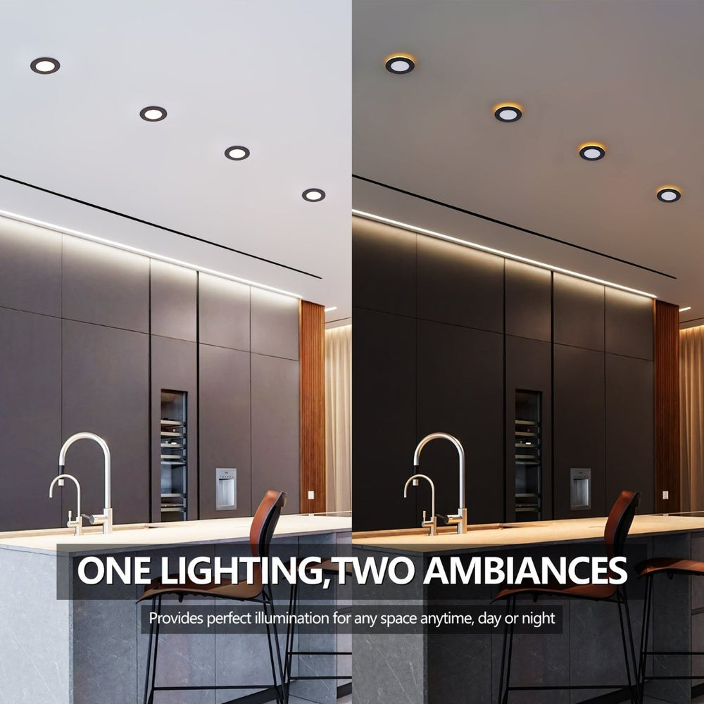 English Elm 12 Pack Canless Led Wafer Downlights 4 Inch Dimmable with Selectable Color Temperature W2312P415999