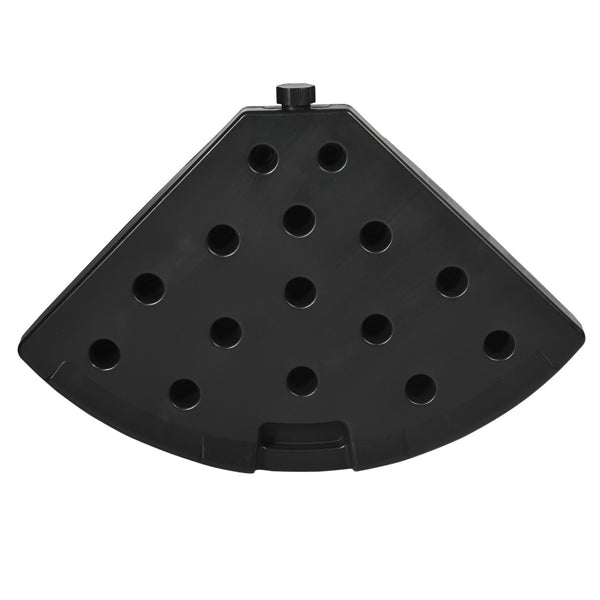 English Elm Outsunny Heavy-Duty Patio Umbrella Base Weights - 4-Piece Set, Fillable, Weather-Resistant Black W2225P174148-GIGA