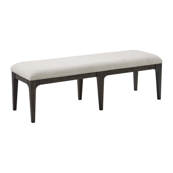 English Elm Wallace & Bay - Brown Upholstered Bench with Wood Frame, Stylish Brown Seating Bench 61" Long, Easy-Care, Classy Accent Piece B2709P406267