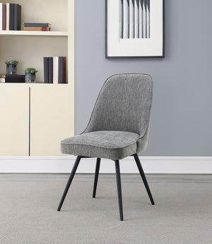 OSP Home Furnishings Martel Swivel Chair Charcoal