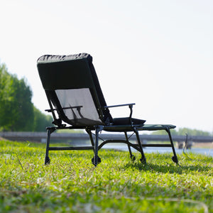 English Elm Camping Lounge Chair With Detachable Footrest - Portable, Adjustable Recliner For Comfort Outdoors W241106343