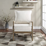 OSP Home Furnishings Fletcher Spindle Chair Linen