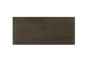 English Elm Billie Extendable Farmhouse Dining Table Seats Eight Distressed Walnut Wood Finish B2749S00002