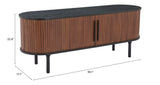 Koriana Entertainment Stand Black & Walnut 110297 Zuo Modern