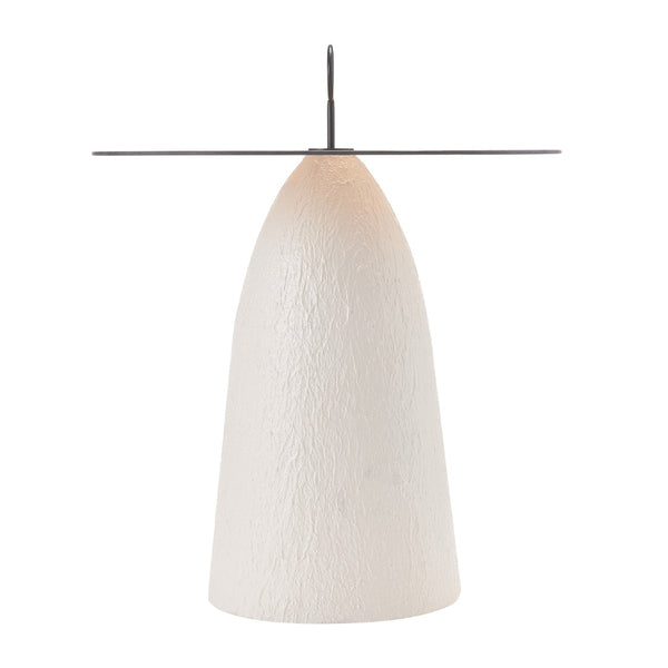 English Elm Indoor Oval Brown Glass Top Accent Table with Sculptural White Conical Base N772P385365W