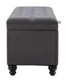 Halifax Storage Bench Gravel Gray 110083 Zuo Modern