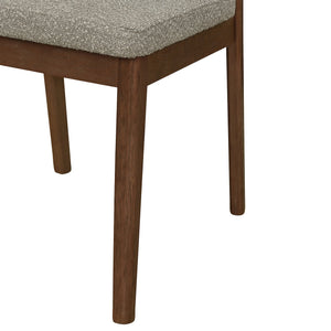 English Elm Christopher Knight Home® - Upholstered Backrest Armless Dining Chairs - Sleek Mid-Century Fabric Seats on Durable Oak Frame, 300lb Capacity Light Brown,Walnut N771P346002W