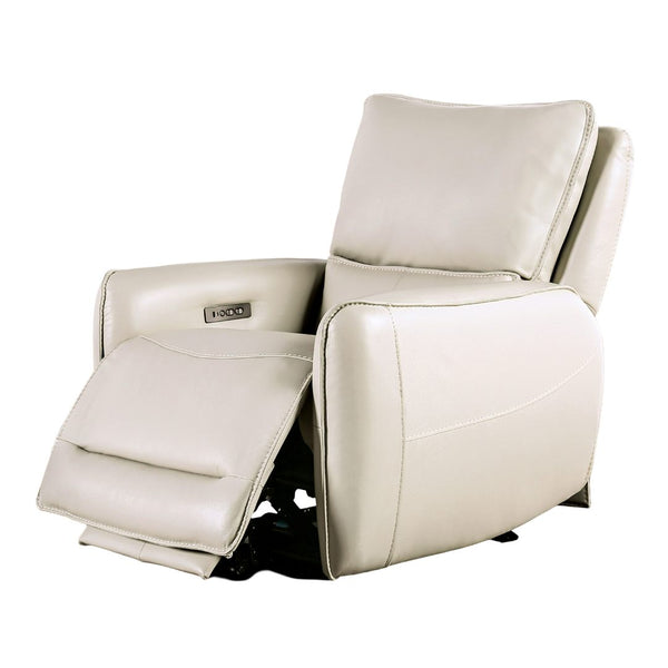 English Elm Transitional Multi-Function Glider Recliner with Channel Back, Cup Holders, Hidden Storage, Upholstered Comfort Beige 40 L x 34 W x 30 H B2741P387647