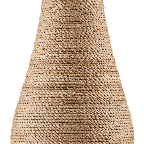 Joppa Table Lamp - Artisan Crafted Rope Design with Natural Linen Shade for Contemporary Spaces