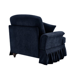 English Elm Sofa Cloud Style Chenille Upholstered Piece with Detachable Skirt and Modular Design W3041P332617