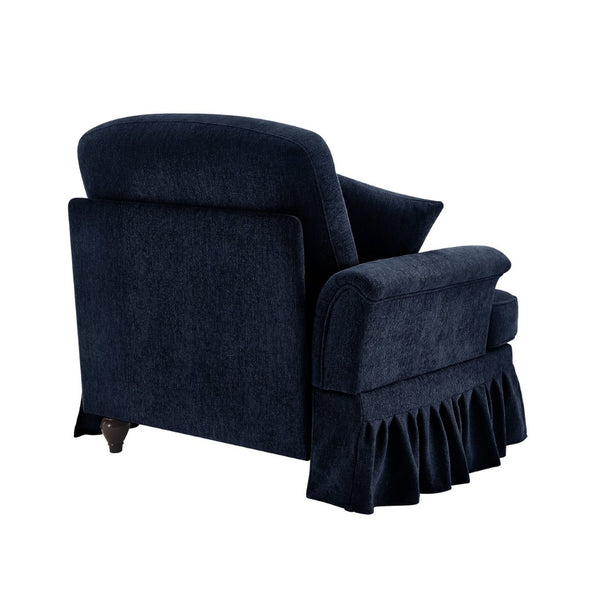 English Elm Sofa Cloud Style Chenille Upholstered Piece with Detachable Skirt and Modular Design W3041P332617