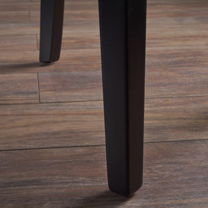 English Elm Christopher Knight Home® - DINING Chair MP2 Upholstered PU Seats with Rubberwood Legs, Contemporary Minimalist Comfort Set of 2 Beige 60162.00NVLT