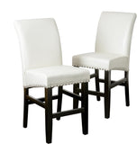 Christopher Knight Home® - Noble House - Lisette Leather Counter Stool - Set of 2