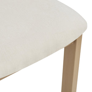 English Elm Christopher Knight Home® - Upholstered Dining Chairs with Metal Legs Set of 2 — Ergonomic Foam Seats, Rust-Resistant Durable Design Beige+Natural N768P211168N