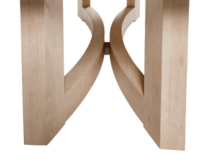 Sunpan Arezza 90.5" Sculptural Dining Table in Light Wash Oak - Scandinavian Design for Modern Homes