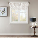 Elena Transitional Faux Silk Waterfall Embellished Valance