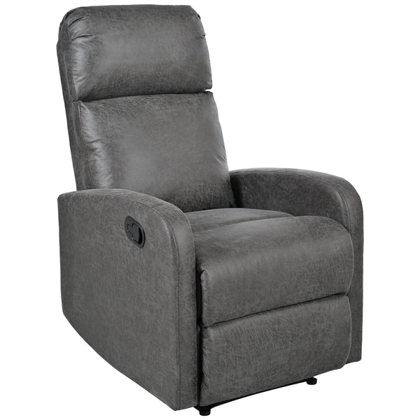 English Elm Christopher Knight Home® - Modern Recliner Plush Manual Recliner Chair with Ergonomic Support, 3-Position Backrest, Durable Fabric Comfort Grey N763P256491D
