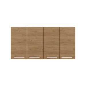 English Elm Wall Cabinet Ontario Macadamia Beige - Modern Engineered Wood Kitchen Cupboard with Dish Rack & Open Shelves (62.2x18.5x23.6) B092P306237