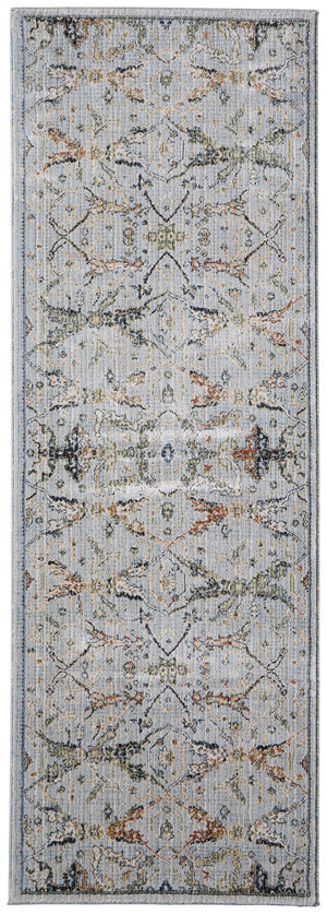 Feizy Rugs Melrose Luxurious Turkish Area Rug - Durable, Stain-resistant Floral Design For Elegant Home Decor Blue,Green,Ivory Polypropylene,Polyester,Viscose Mel39p4fblumlti02
