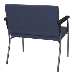 OSP Home Furnishings Bariatric Big and Tall Guest Chair with Reinforced Steel Frame for Medical Waiting Rooms Batik BC9603-K007