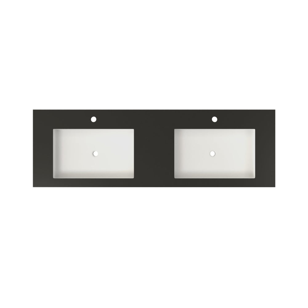 English Elm Stone Resin Seamless Basin Sink for Spa and Contemporary Bathroom Vanity Decor T3785P355775