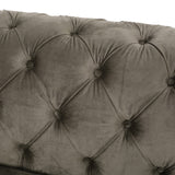 Christopher Knight Home® - Noble House - Keyser Modern Glam Tufted Velvet 3 Seater Sofa