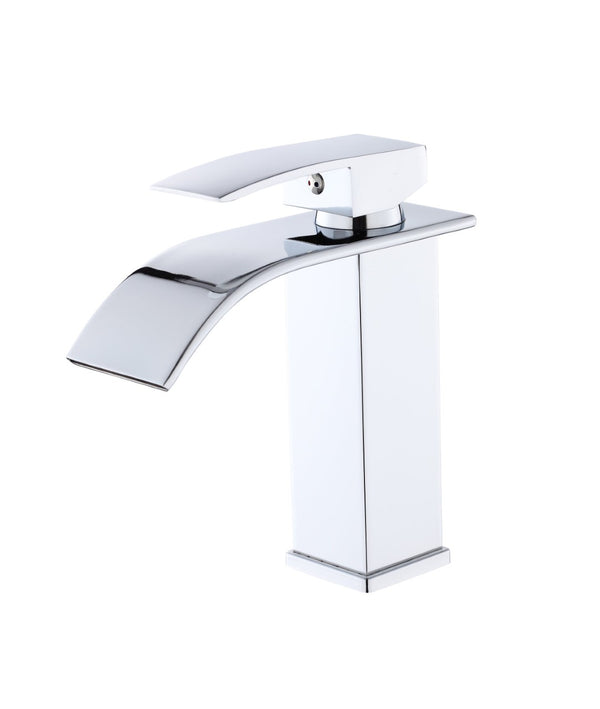 English Elm Single Handle Bathroom Faucet - Sleek Stainless Steel Chrome Lavatory Sink Upgrade With Easy Install T3177P388147-GIGA