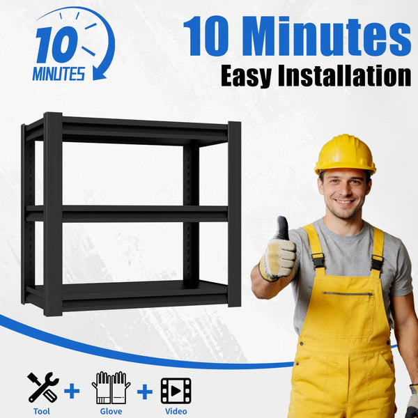 English Elm 20-30 Gallon Aquarium Stand Heavy Duty Steel Three Tier Rack for Home or Office Black W2735P457276