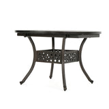 Christopher Knight Home® - Noble House - Stock Island Outdoor Finished Expandable Aluminum Dining Table