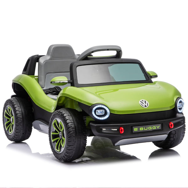 English Elm 12v Licensed Volkswagen Beetle Ride on Car with Remote Control and Suspension for Kids Green W1578P418186