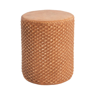 English Elm Christopher Knight Home® - Evie Round Outdoor MGO Side Table — Weatherproof Brown Rattan Drum, Recyclable, Stable, Versatile 18" N775P300877B