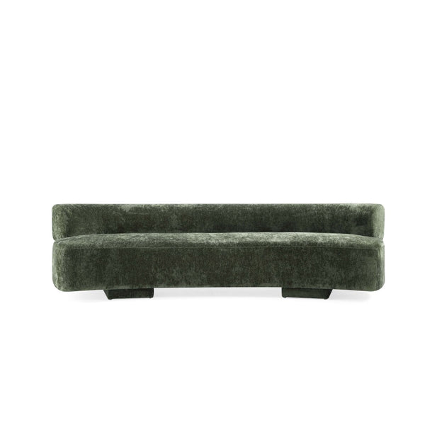English Elm Verandah 112" Olive Green Chenille Sofa – Stylish Comfort For 4, Durable, Fully Assembled Design B365P398103-GIGA