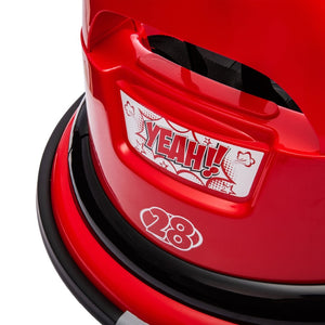 English Elm 12v Kids Ride on Bumper Car with 360 Spin Led Lights Bluetooth and Parental Remote Red W1578P198506
