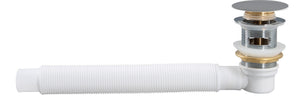 English Elm Solid Surface Bathtub Drain Pipe Set Matte Grey Finish for Modern Bathroom Design W1920P466283